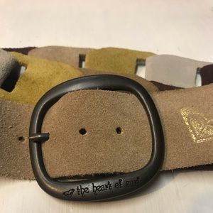 Roxy suede belt